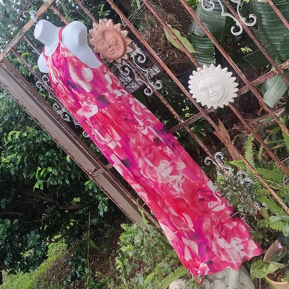 Eliza J Prettiest Sleeveless Floral Maxi Dress Size 14 - Picture 6 of 10